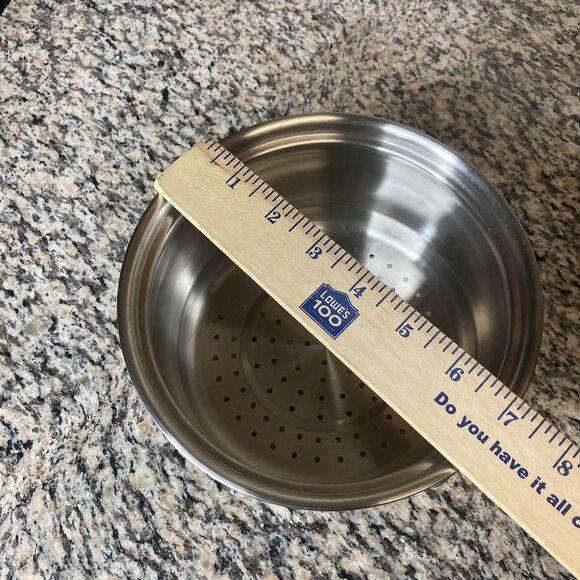 Belgique Classique Steamer Strainer Pot 4 Qt Double Boiler Long Handle No Lid - Picture 8 of 10